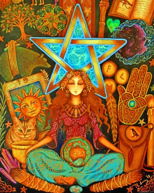 Gothic Witch Women Painting By Numberss.png