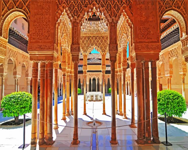 Granada Andalusia Alhambra Painting By Numberss.png