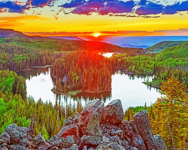 Grand Mesa Colorado Sunset Painting By Numberss.png