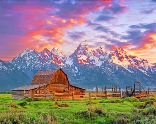 Grand Teton National Park Jackson Hole Painting By Numberss.png