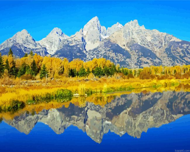 Grand Tetons Reflection Painting By Numberss.png