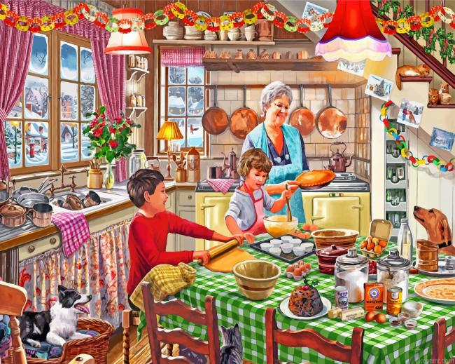 Grandma In Kitchen Painting By Numberss.png