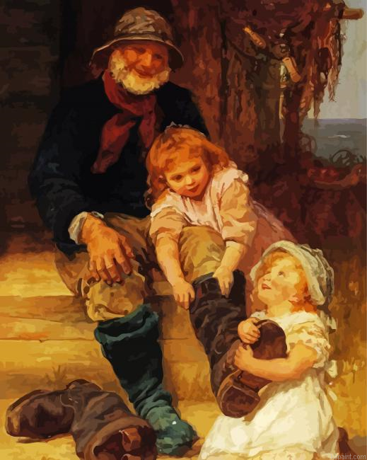 Grandpa And Granddaughters Painting By Numberss.png