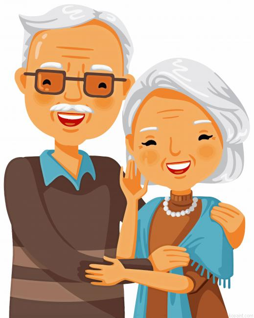 Grandparents Art Painting By Numberss.png