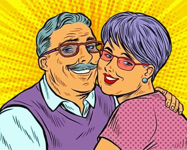 Grandparents Pop Art Painting By Numberss.png