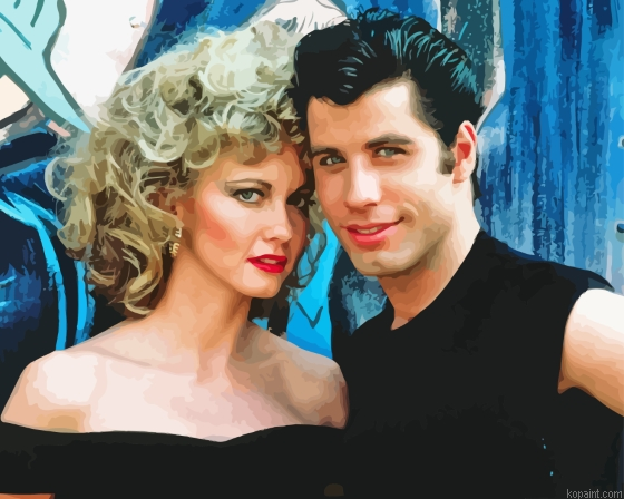 Grease Movie Characters Painting By Numberss.png