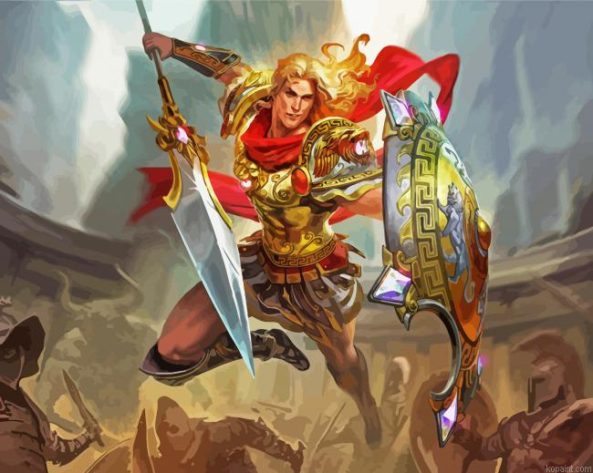 Greece Achilles Warrior Hero Paint By Numbers
