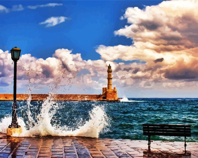 Greece Chania Lighthouse Painting By Numberss.png