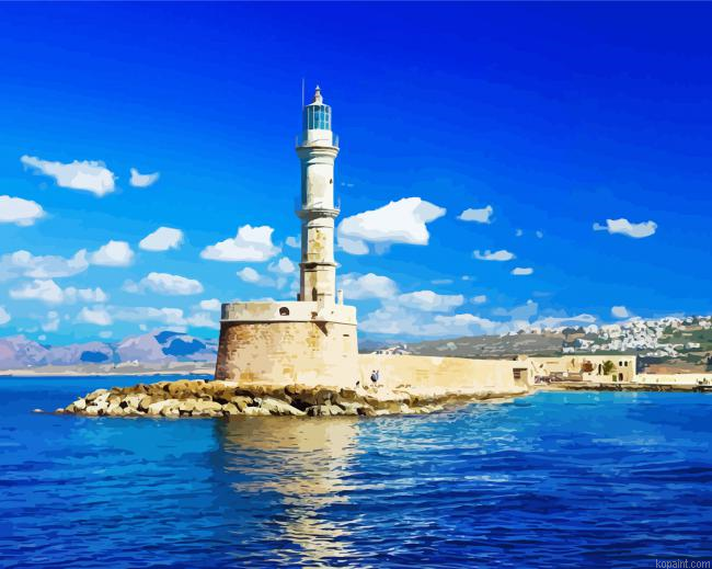Greece Crete Chania Lighthouse Painting By Numberss.png