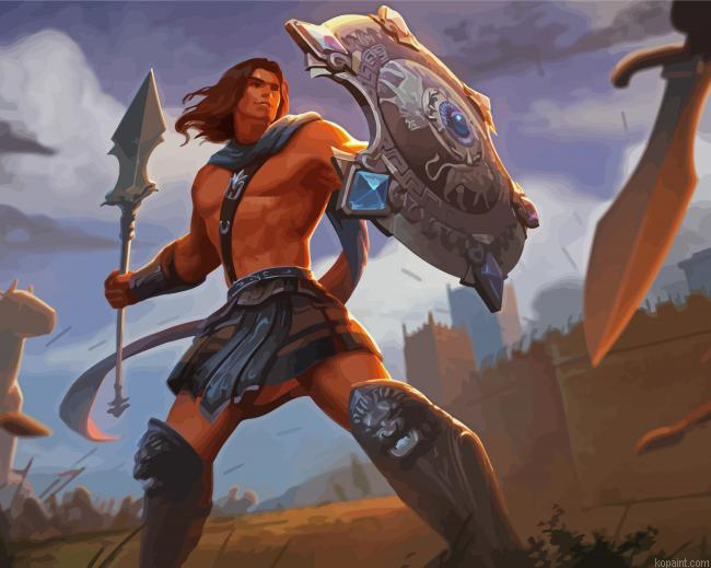 Greek Achilles Hero Paint By Numbers