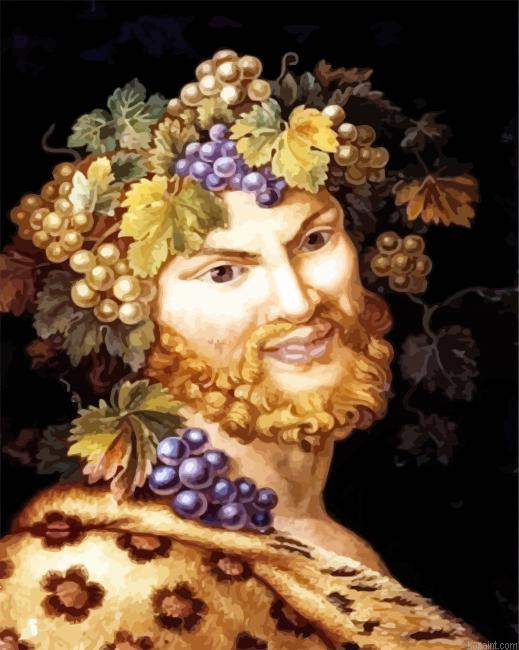Greek Mythology Bacchus Painting By Numberss.png
