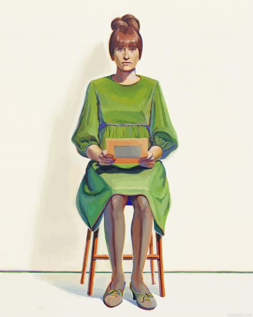 Green Dress By Wayne Thiebaud Marie Painting By Numberss.png