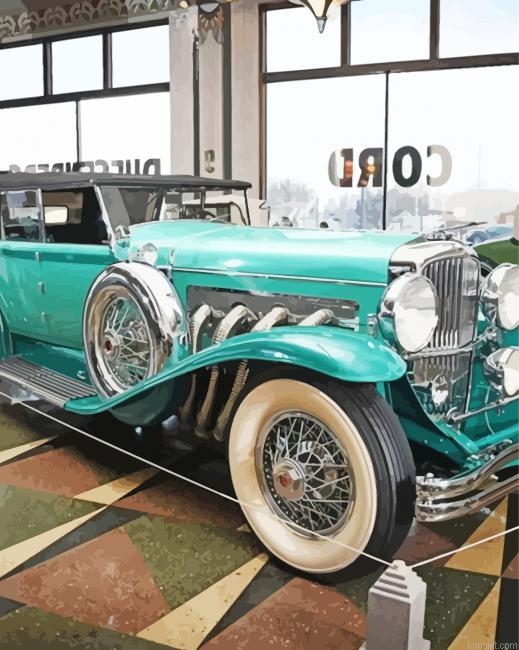 Green Duesenberg Painting By Numberss.png