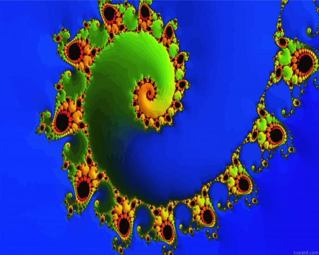 Green Fractale Paint By Numbers.png