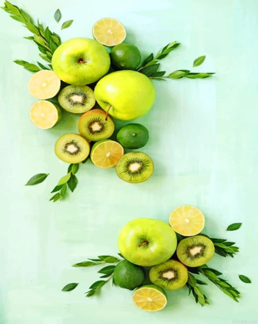 Green Fruits New Painting By Numberss.png