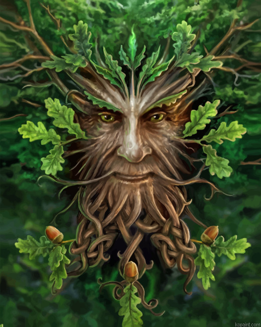 Green Tree Man Painting By Numberss.png