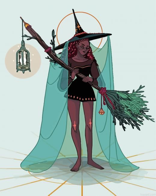 Green-Witch-Painting-By-Numberss.png Green Witch Painting By Numberss.png
