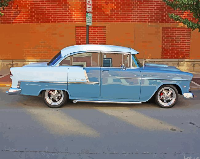 Grey 1955 Chevy Gour Door Painting By Numberss.png