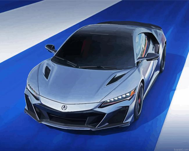 Grey Acura Nsx Painting By Numberss.png