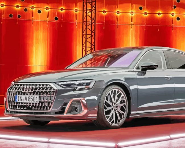 Grey Audi A8 Car Painting By Numberss.png