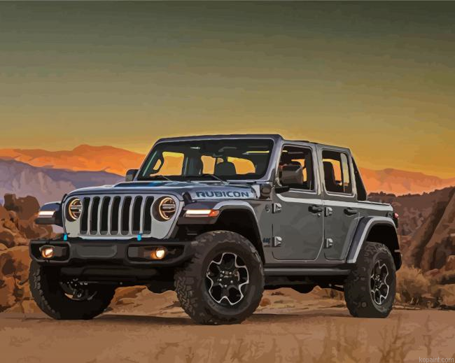 Grey Jeep Car Painting By Numberss.png