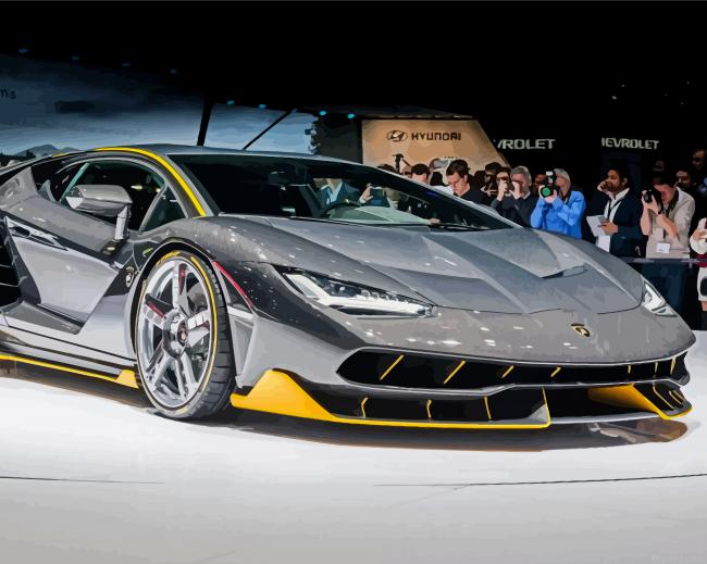 Grey Lamborghini Zentorno Painting By Numberss.png