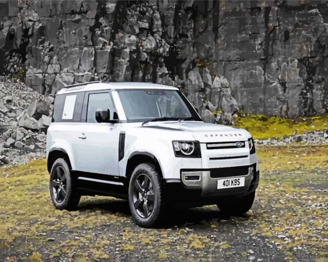 Grey Land Rover Car Painting By Numberss.png
