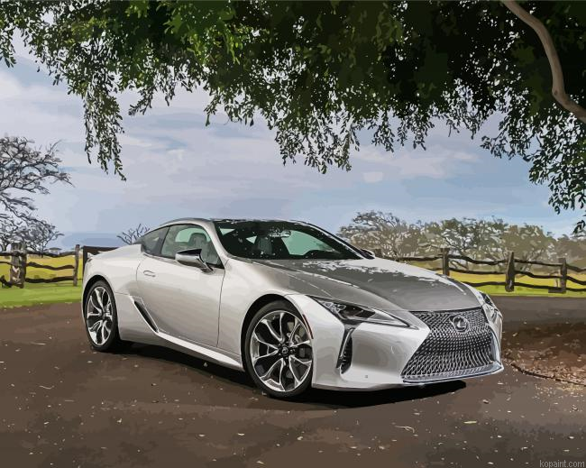 Grey Lexus Lc Painting By Numberss.png