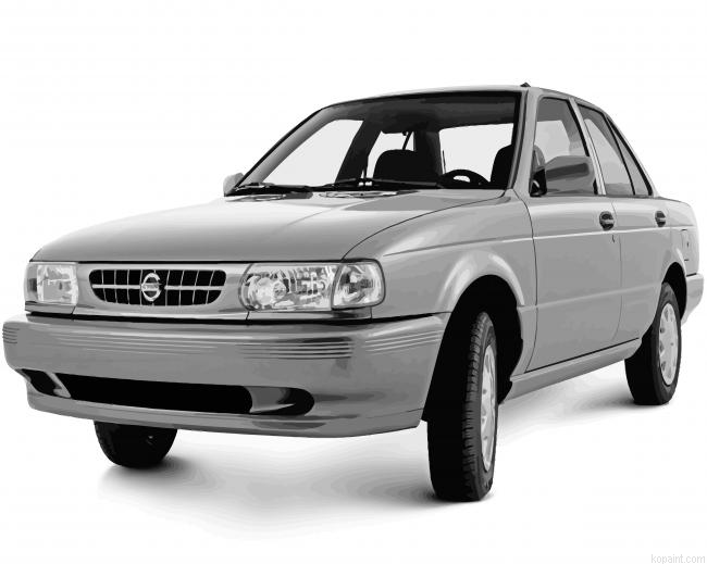 Grey Nissan Tsuru Paint By Numbers.png
