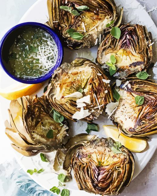 Grilled Artichokes Painting By Numberss.png