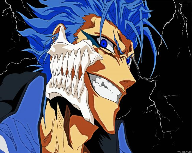 Grimmjow Jaegerjaquez Face Painting By Numberss.png