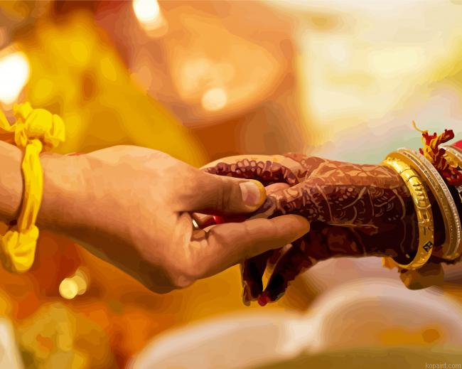 Groom Bride Hands Painting By Numberss.png