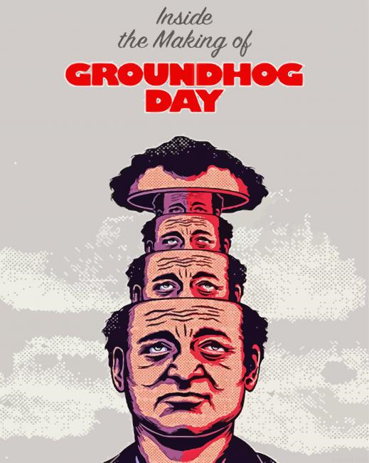 Groundhog Day Poster Paint By Numbers