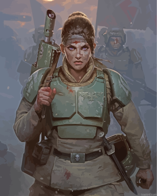Guard Woman Painting By Numberss.png