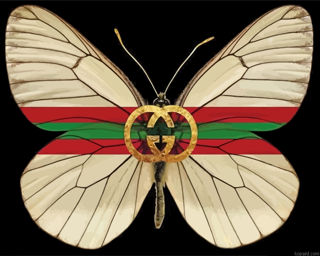 Gucci Butterfly Painting By Numberss.png