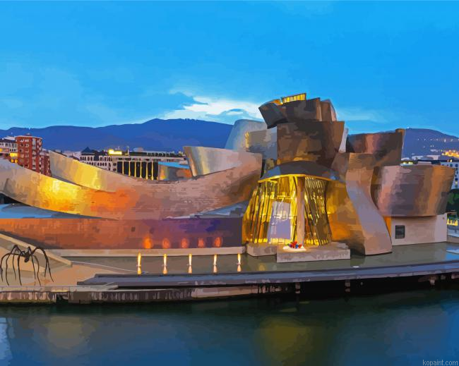 Guggenheim Museum Bilbao Spain Paint By Numbers