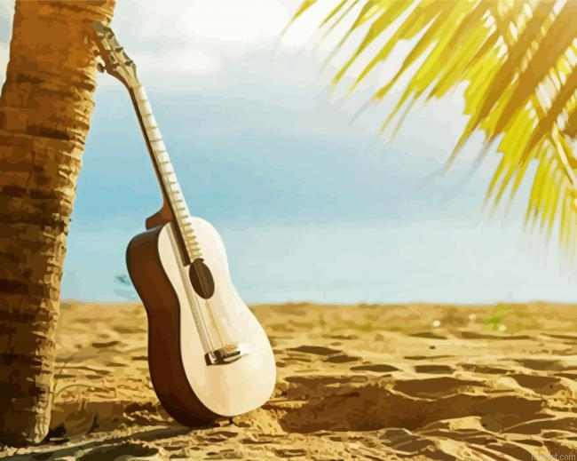 Guitar Beach Painting By Numberss.png