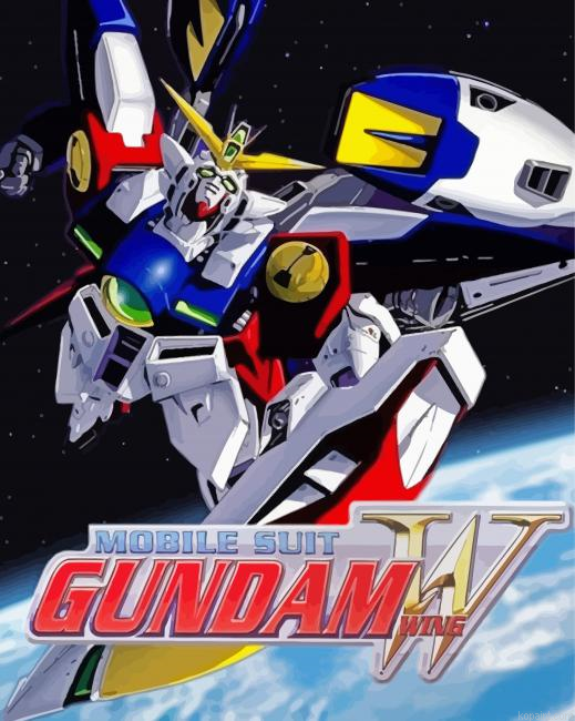 Gundam Wing Anime Poster Painting By Numberss.png