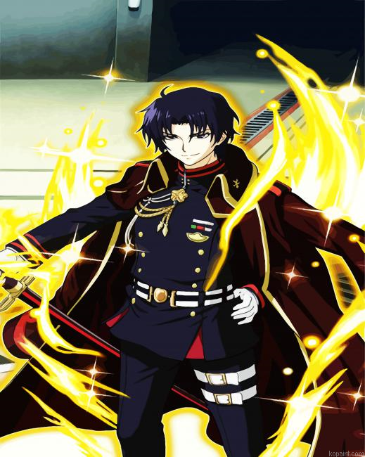 Guren Ichinose Colonel Painting By Numberss.png
