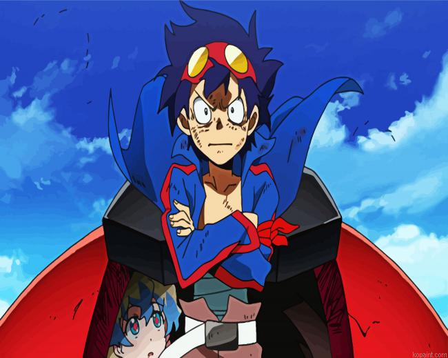 Gurren Lagann Simon Painting By Numberss.png