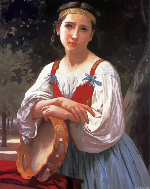 Gypsy Girl With A Basque Painting By Numberss.png