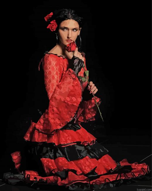 Gypsy Spanish Woman Painting By Numberss.png