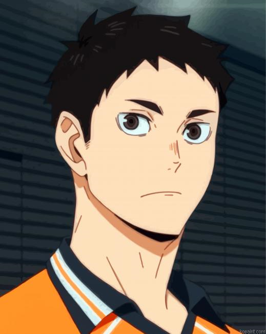 Haikyuu Anime Daichi Sawamura Painting By Numberss.png