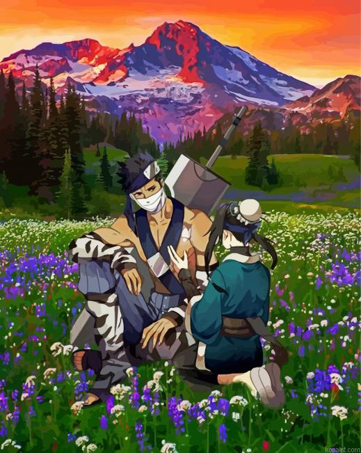 Haku And Zabuza Naruto Painting By Numberss.png