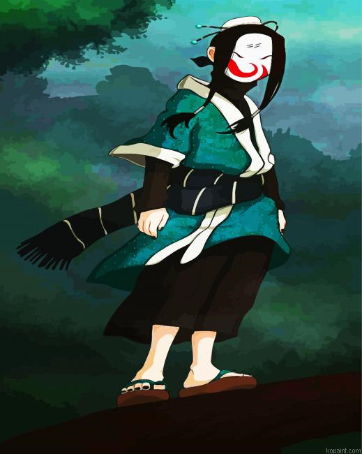 Haku Naruto Anime Painting By Numberss.png