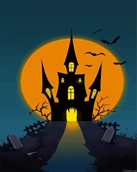 Halloween Castle Painting By Numberss.png