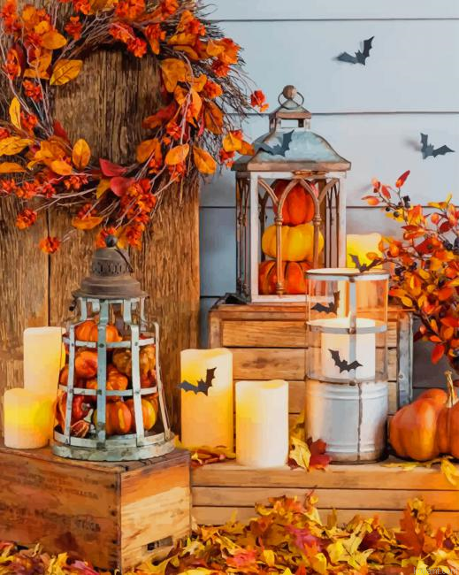 Halloween Celebration New Painting By Numberss.png