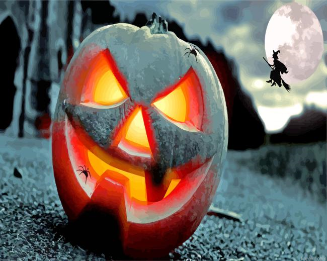 Halloween Jack O Lantern Paint By Numbers.png