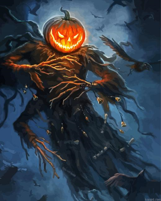 Hallowskull Scarecrow Painting By Numberss.png