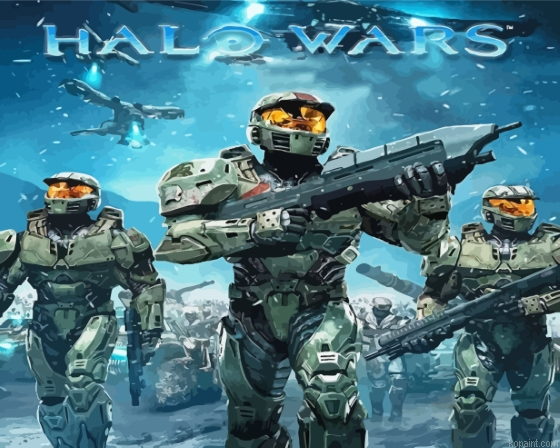Halo War Video Game Painting By Numberss.png